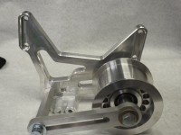 BB CHEVY Outboard Supported Idler -  Full competition   RACE Mounts where Water Pump Mounted